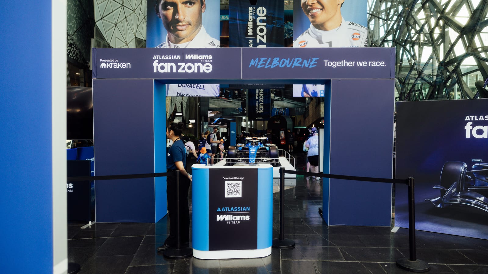 Fan zone entry portal