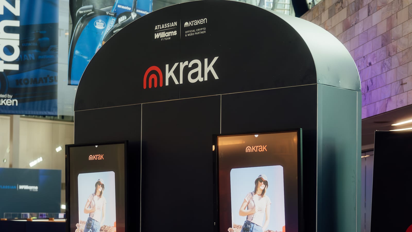 Kraken activation kiosk — Fed Square