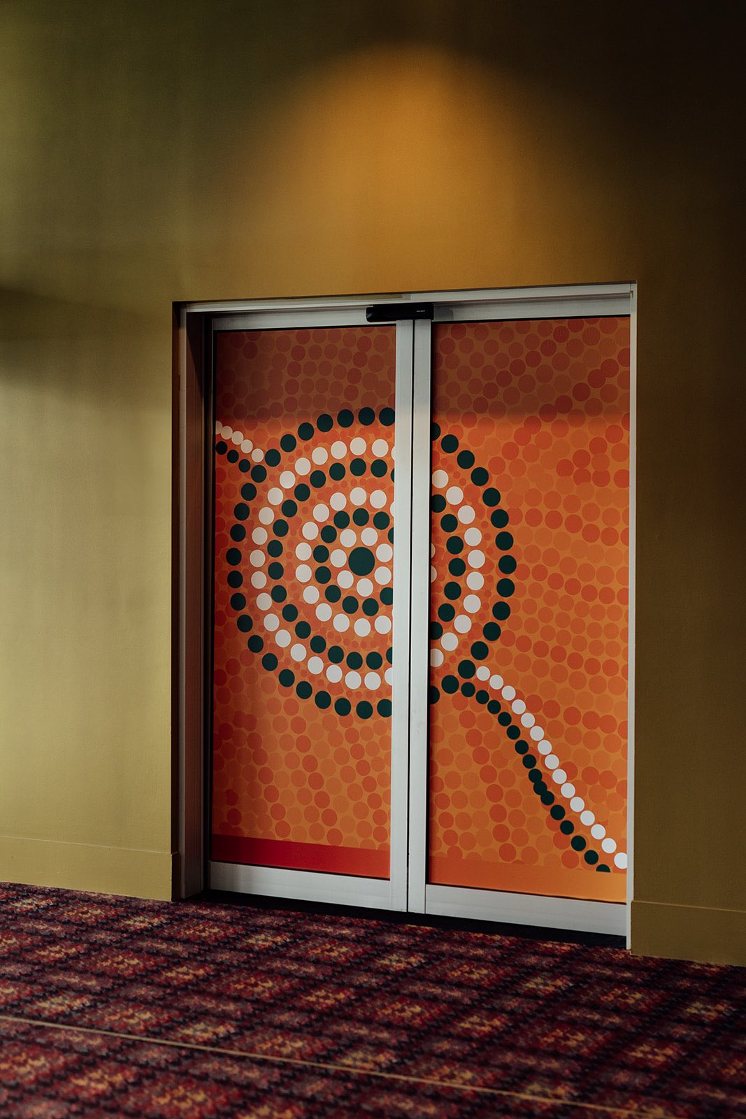 Printed entry door graphics