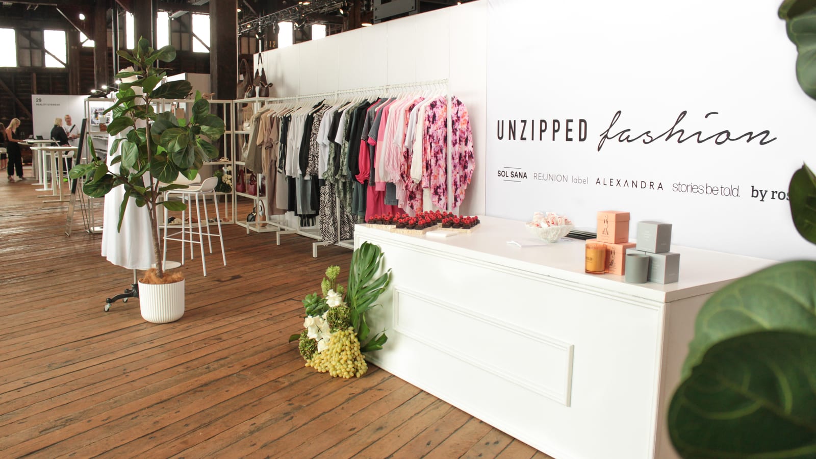 Unzipped fashion partner wall